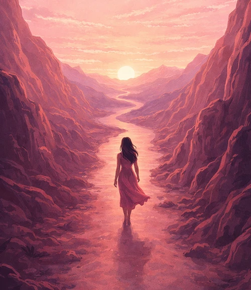 illustration de la traversée intérieure